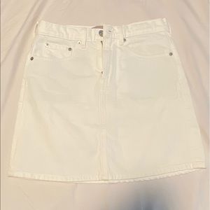 Everlane The Denim Skirt - White size 26 NWOT